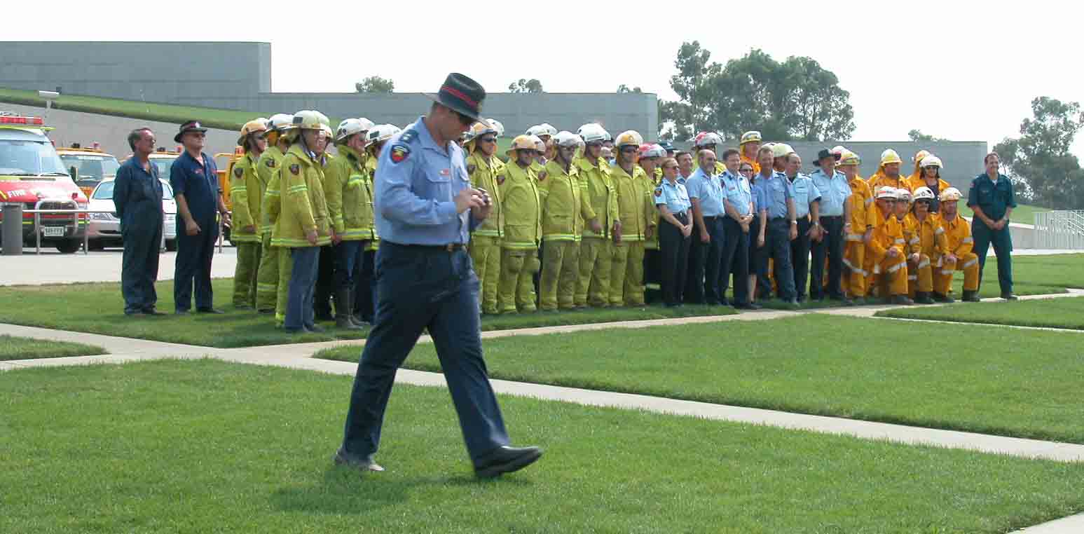  The Queensland fire brigade contingent.